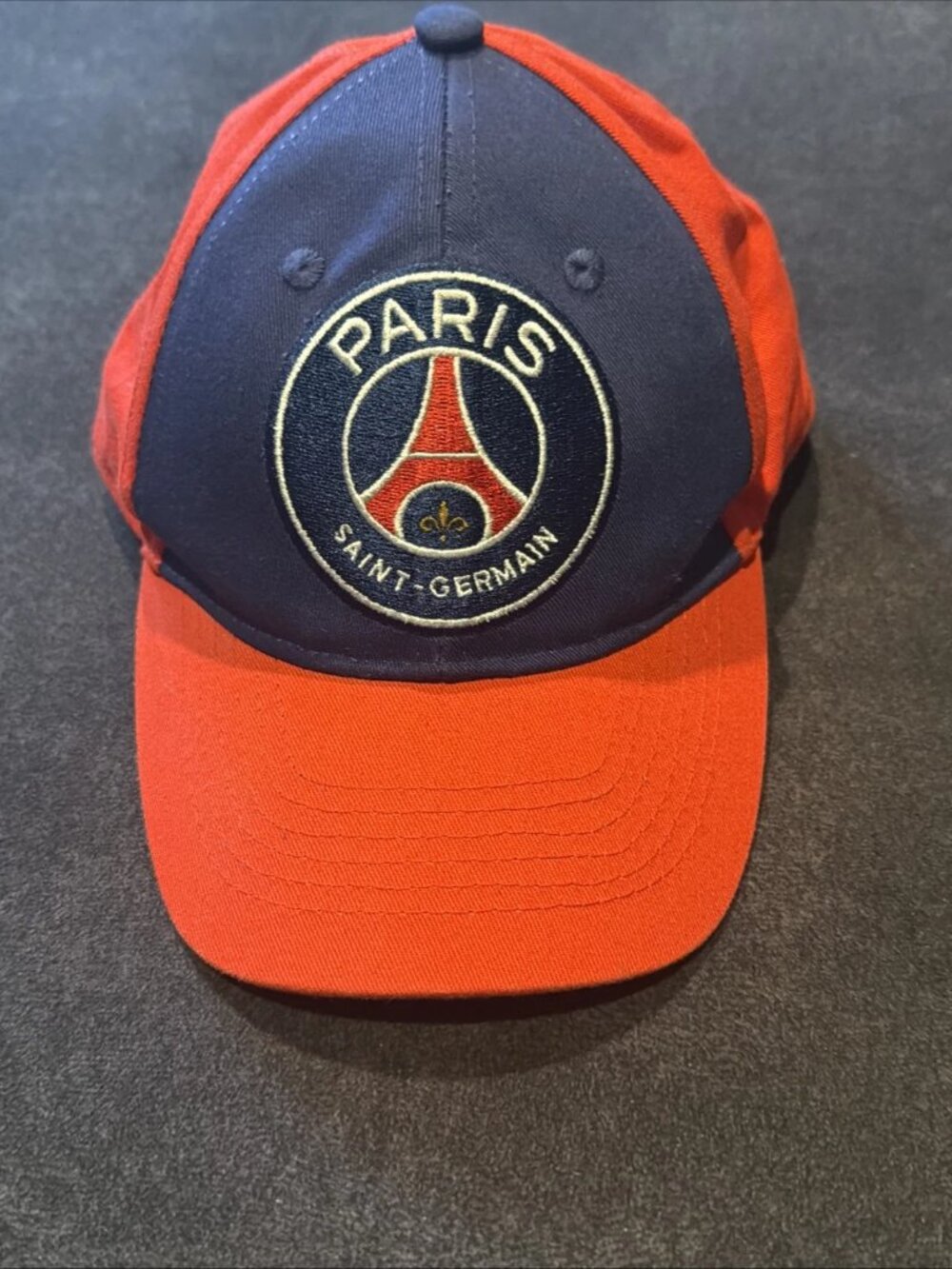 Paris Saint Germain PSG Soccer Hat Cap (Adjustable Strapback) Blue Red Youth